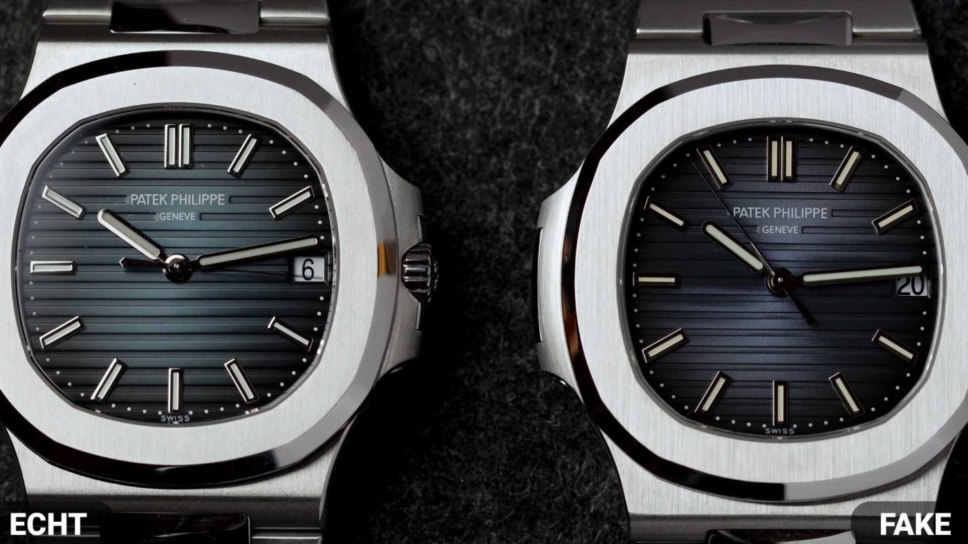 Bürstung Fake VS Real Patek Philippe Nautilus 5711